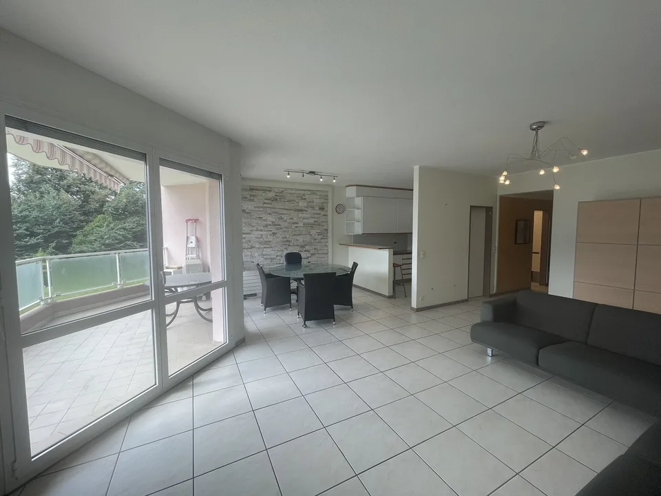 APPARTEMENT 4.5 AVEC VUE SPLENDIDE SUR LA VILLE ET PARTIELLE SUR LE LAC