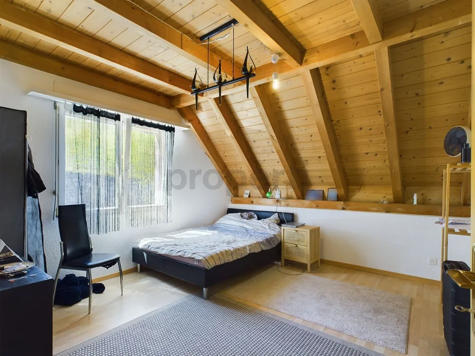 Spacious 5.5-room attic apartment in Mels