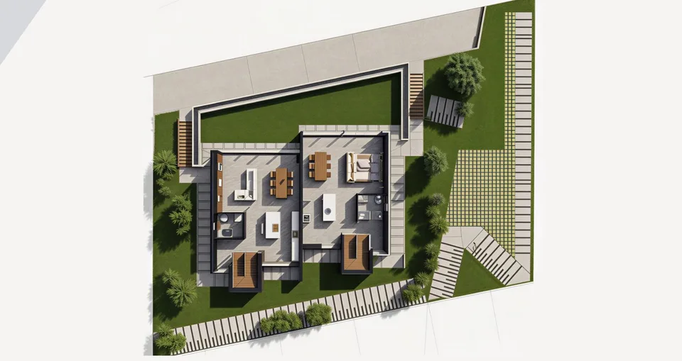 Bauplatz mit genehmigtem Projekt in Gravesano