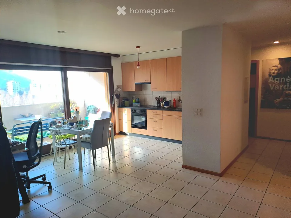 Casa condivisa in appartamento di 3.5 locali con vista panoramica sulle montagne a Sion
