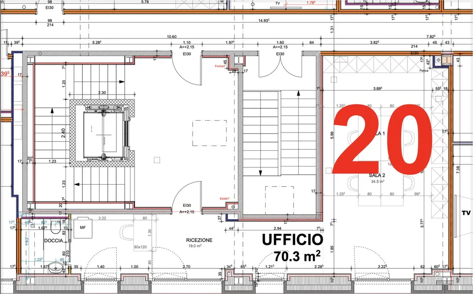 Einfach Büro in Castione
