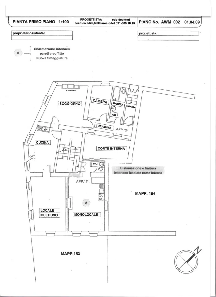 Gelegenheit - Haus mit 6 Wohneinheiten im Kern von Novaggio
