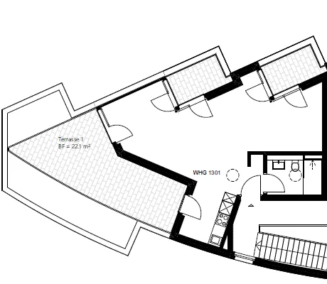 Moderne 1.5-Zimmer-Neubauwohnung mit grosser Terrasse in Zürich-Affoltern