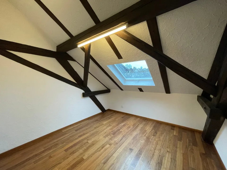 Charmante 3.5-Zimmer-Dachwohnung mit Galerie und Cheminée