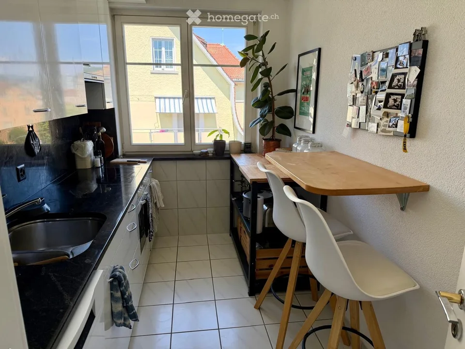 Sunny 3-room apartment with balcony and beautiful view in Baden