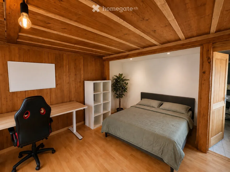 Grande chambre meublée en colocation  120 m² CHF 790.-