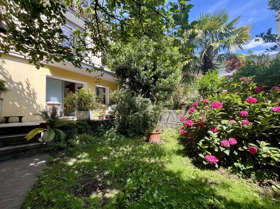 Renovierte Kernhaus mit Garten in Monte Carasso