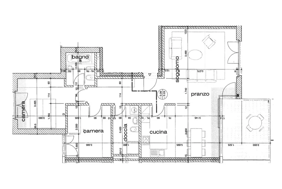 Appartement moderne 3.5 pièces avec 2 jardins, piscine et salle de sport à Pregassona