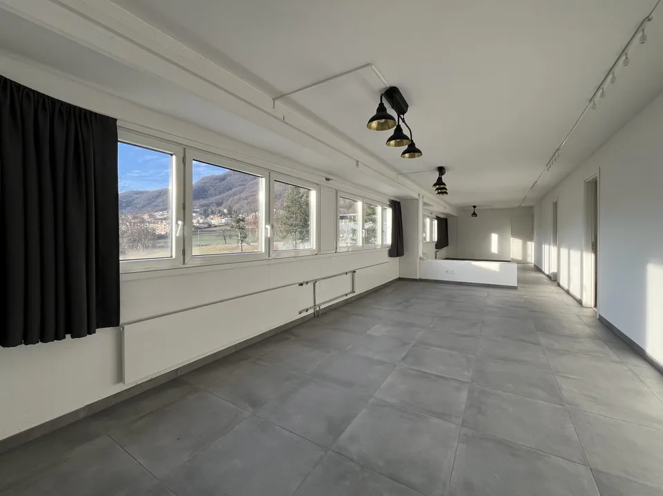 Büro-Atelier Gewerberaum in Bedano zu vermieten