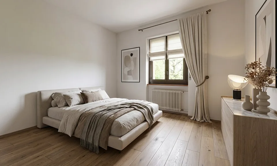 Moderne 3.5 Zimmer Erdgeschosswohnung in einer servierten Zone in Lugano