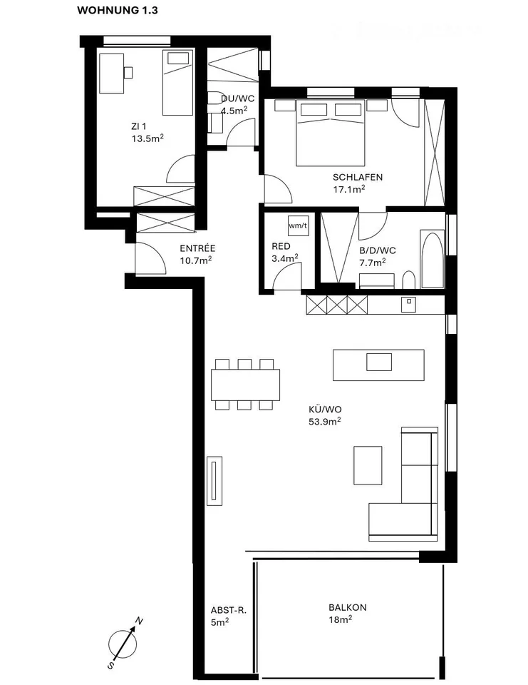 Première location : Appartement neuf spacieux 3,5 pièces