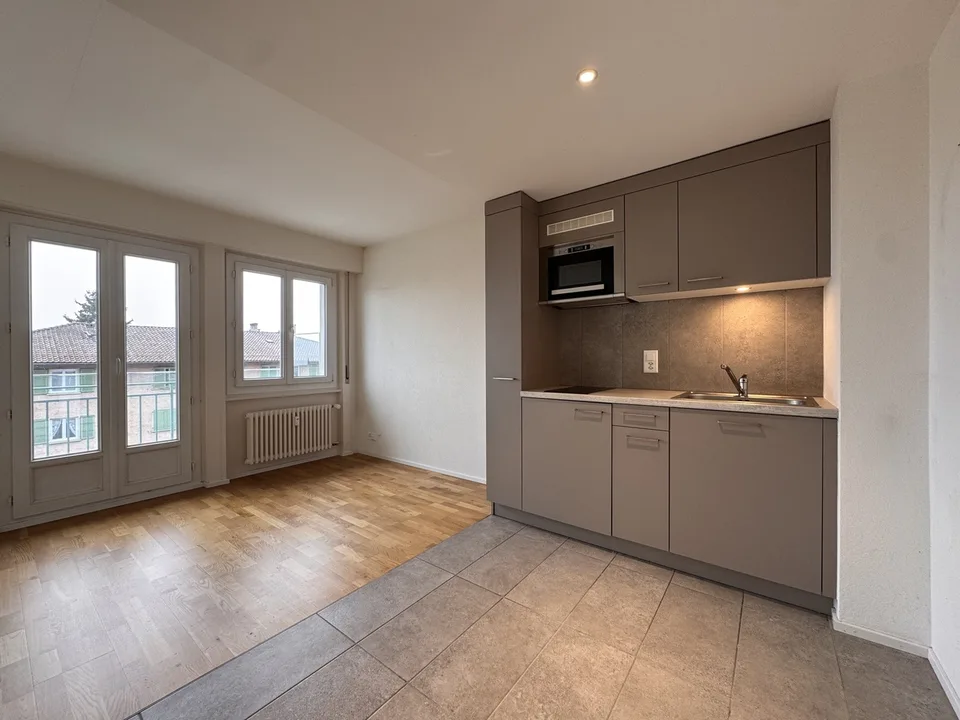 Bright studio with balcony in Paudex