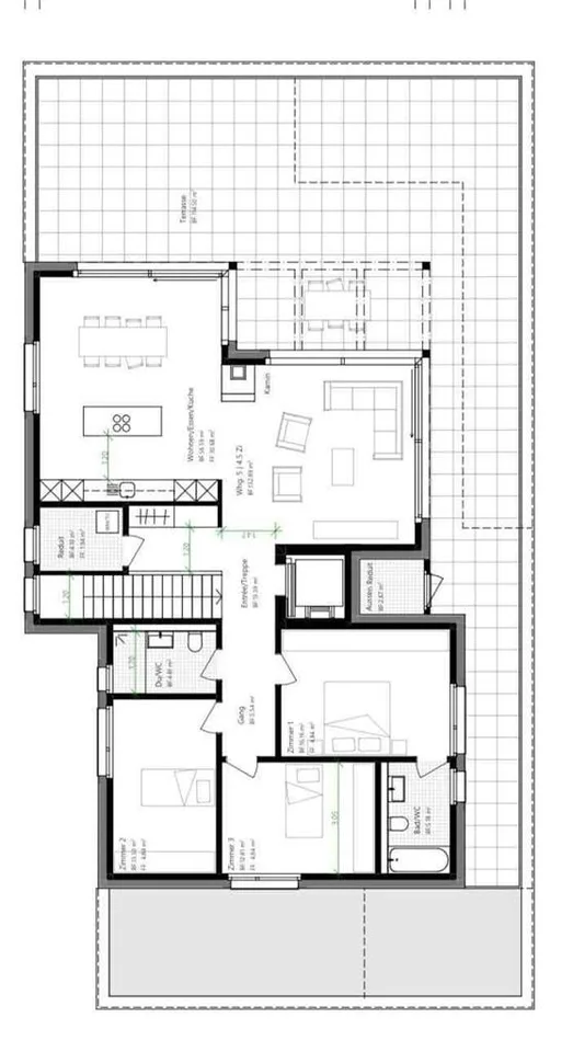 Exclusive 4.5-room attic apartment in Reinach AG with 110 m² terrace