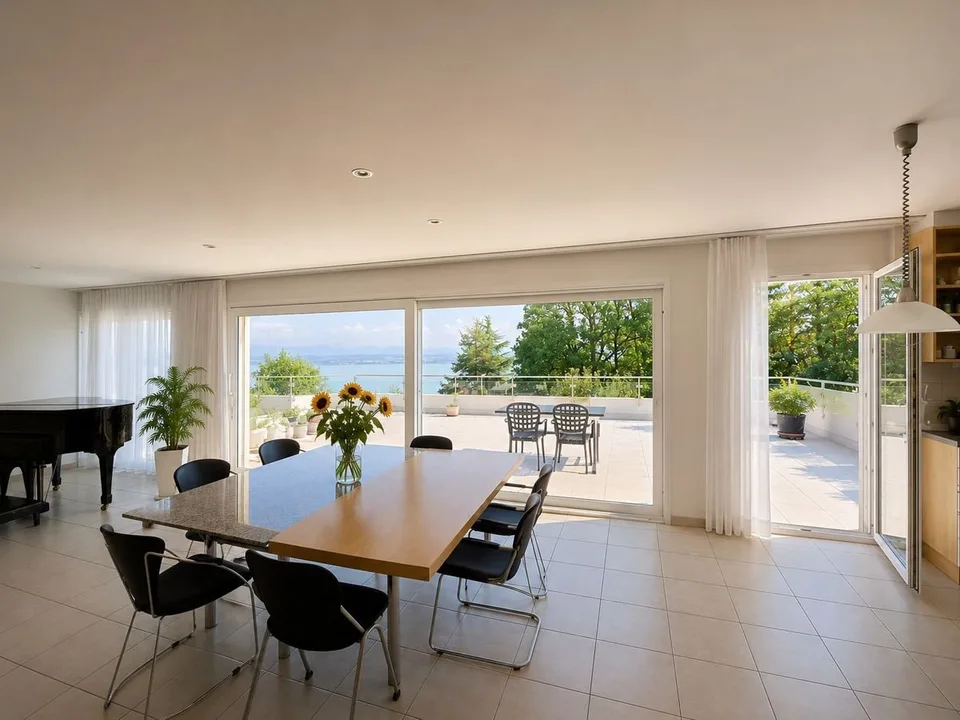 Villa Terrasse de 5,5 pièces avec vue époustouflante sur le lac et les Alpes