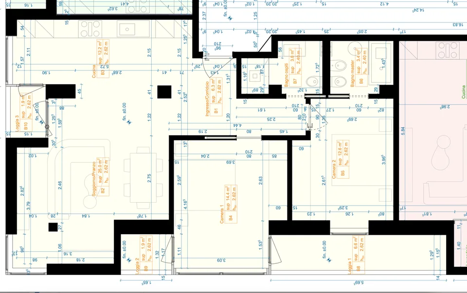 HELLES 3.5-ZIMMER-WOHNUNG MIT 3 TERRASSEN IN CASSARATE