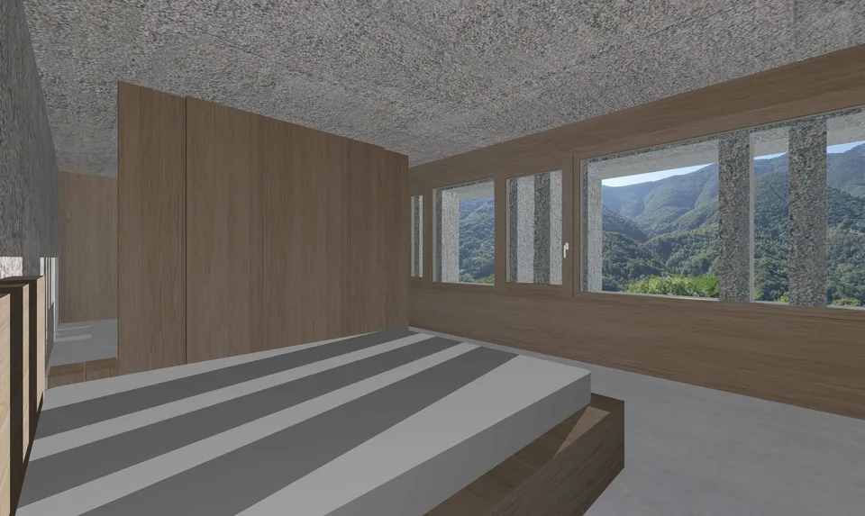 Bauplatz mit genehmigtem Projekt "Haus im Weinberg"