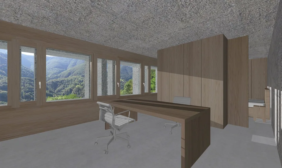 Bauplatz mit genehmigtem Projekt "Haus im Weinberg"