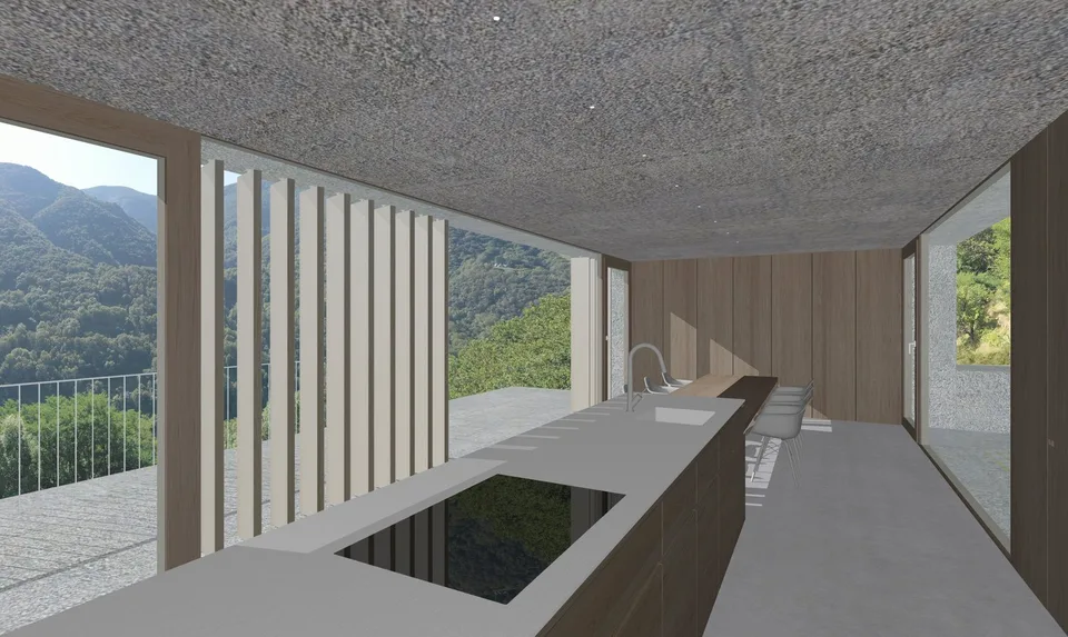 Bauplatz mit genehmigtem Projekt "Haus im Weinberg"