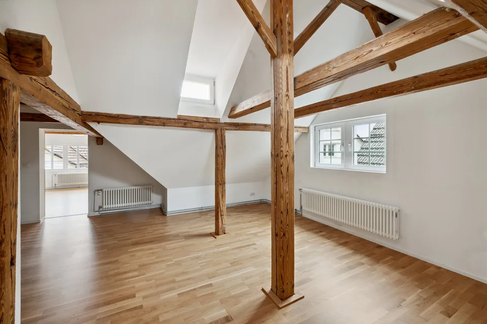 Charme du vieux bâtiment rencontre le luxe : Appartement de 2,5 pièces rénové à louer !