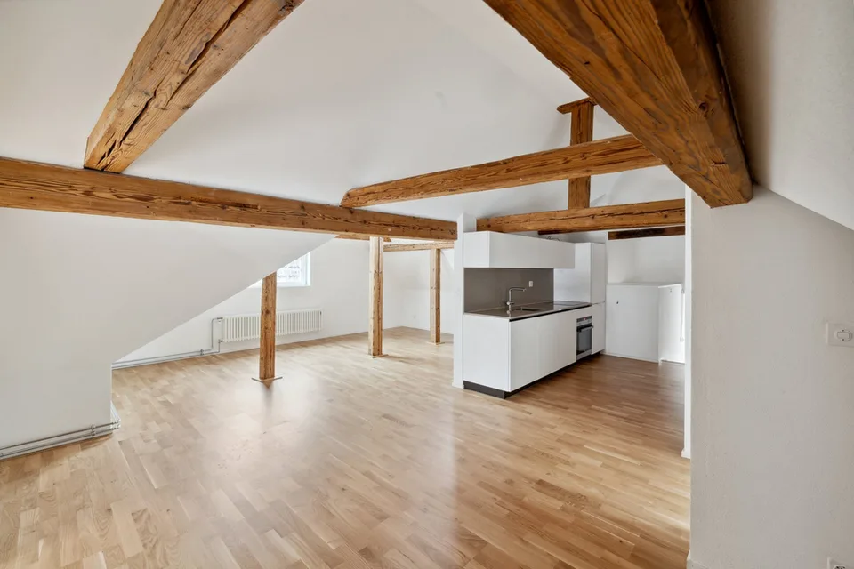 Charme du vieux bâtiment rencontre le luxe : Appartement de 2,5 pièces rénové à louer !