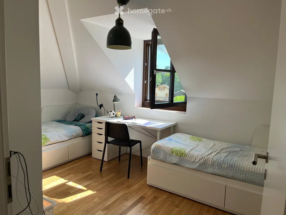 Mansarda con vista lago sul quai di Versoix – 6 locali, terrazza, box, panoramica e centrale