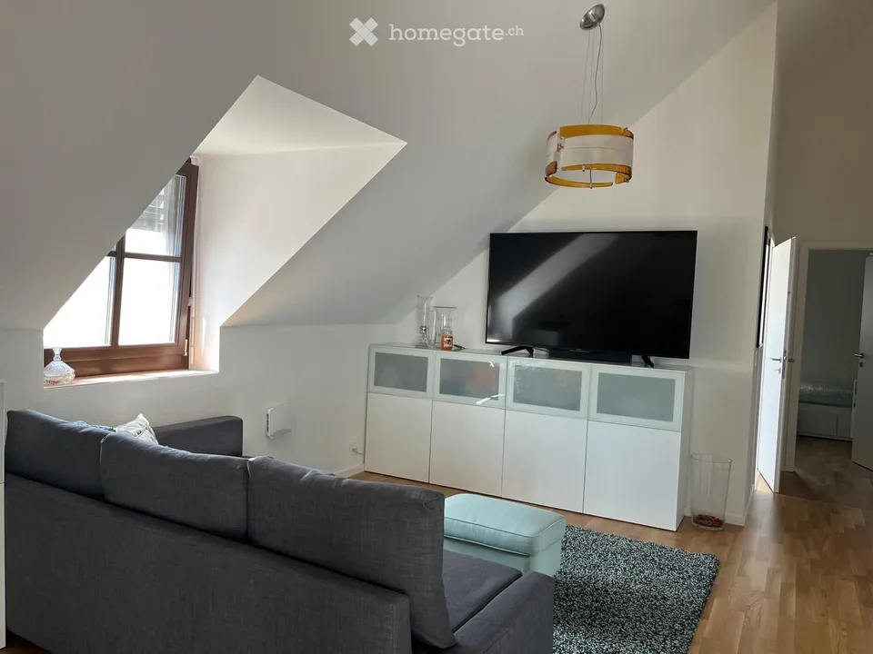 Mansarda con vista lago sul quai di Versoix – 6 locali, terrazza, box, panoramica e centrale