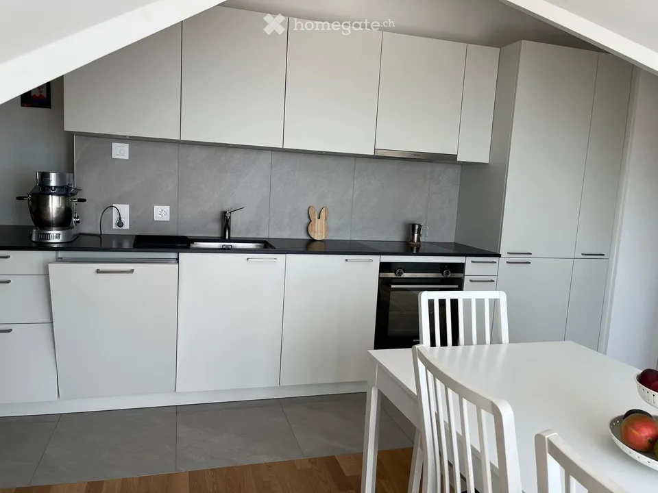 Mansarda con vista lago sul quai di Versoix – 6 locali, terrazza, box, panoramica e centrale