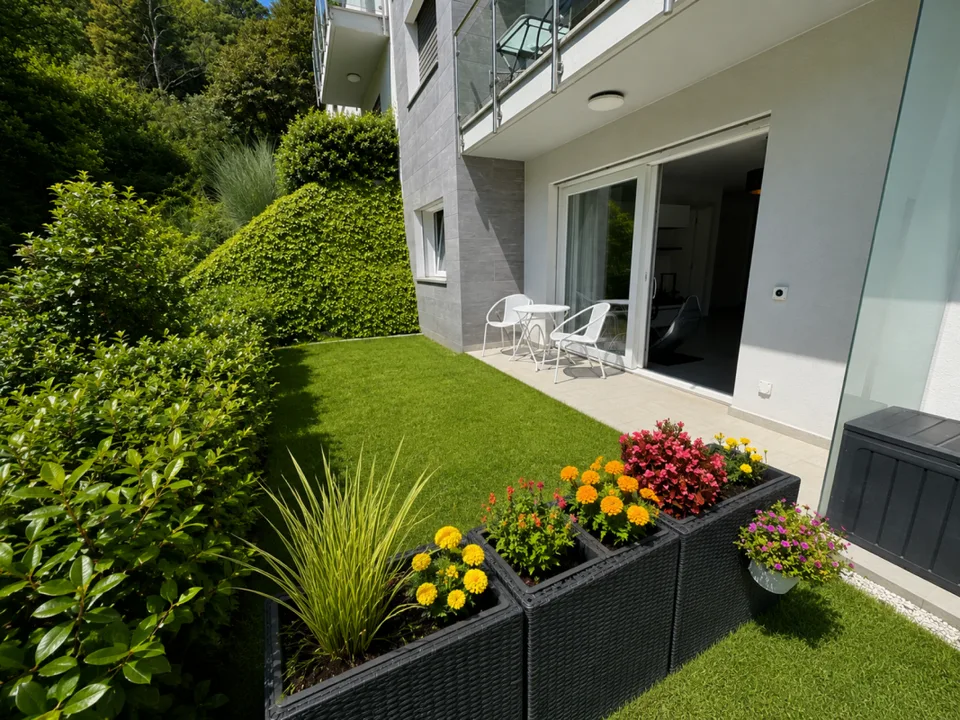 Accattivante appartamento con giardino da 2,5 locali a Manno - comfort abitativo moderno