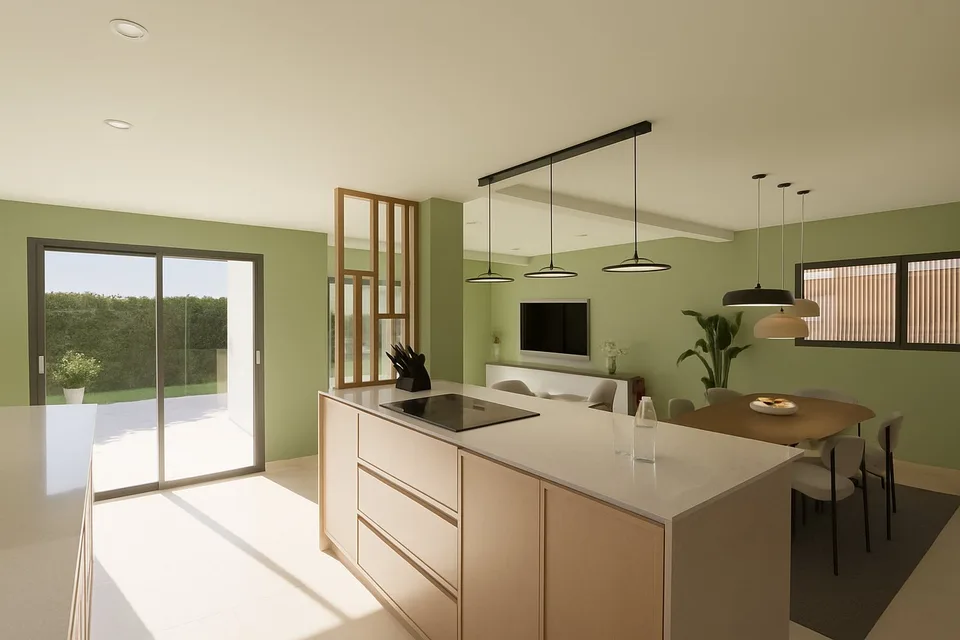 Prévessin-Moëns, villa T5 di 136m2 utile, tetto piatto