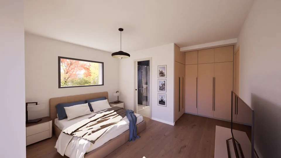 Prévessin-Moëns, villa T5 di 136m2 utile, tetto piatto