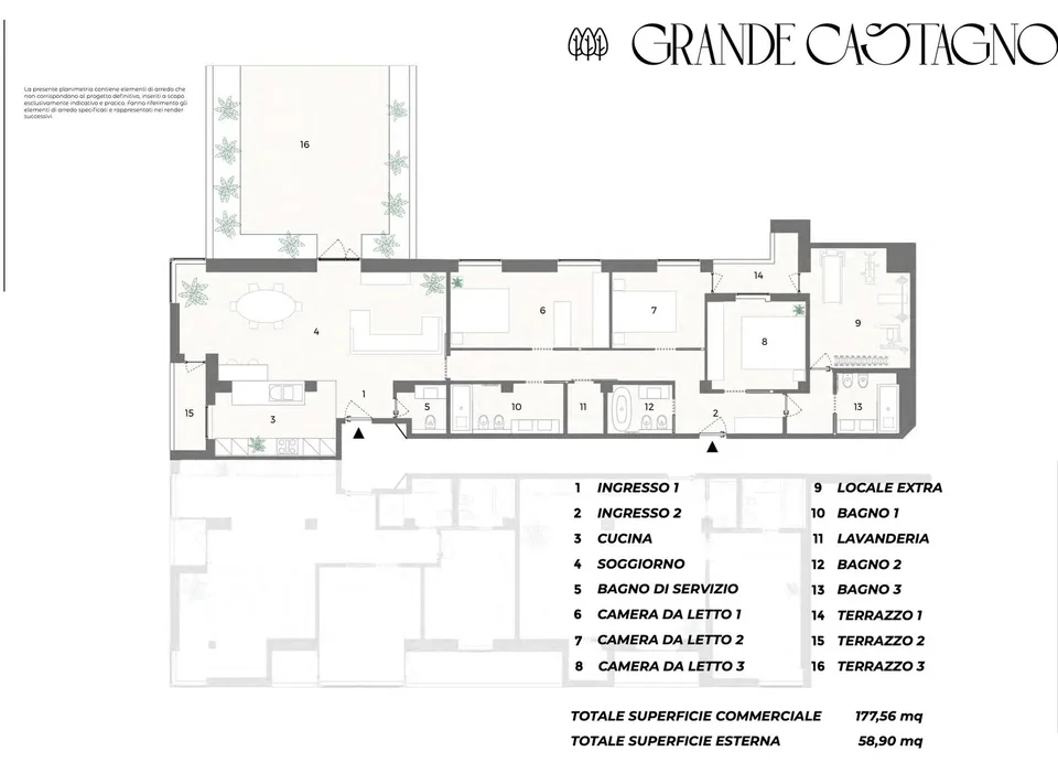 SPACIOUS 5.5 ROOM APARTMENT OF OVER 170 SQM IN LUGANO CASSARATE