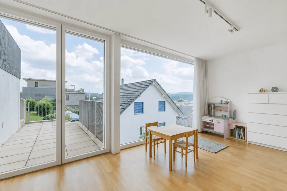 Wohnen mit unverbaubarem Panorama - modernes 7½-Zimmer-Terrassenhaus in Möriken