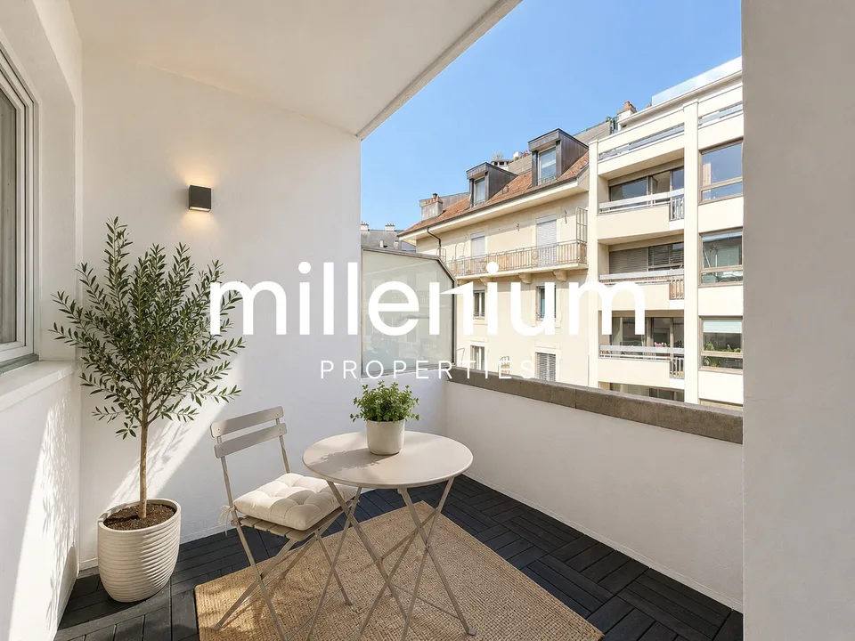 Appartement en SI avec balcon à proximité immédiate du lac