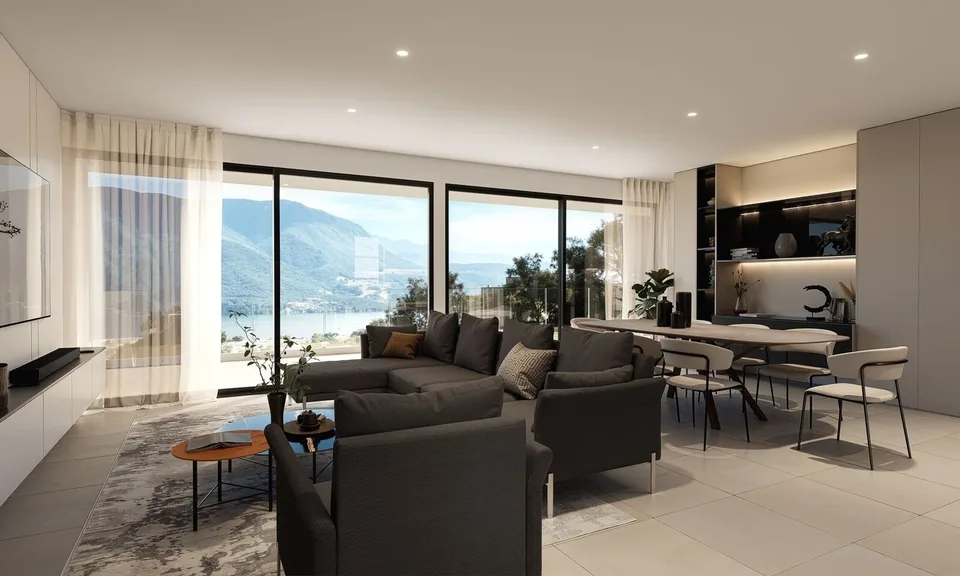 DUPLEX MIT GARTEN IN LUGANO