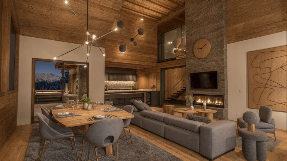 Chalet von hohem Standard am Fuße des Mont Blanc.