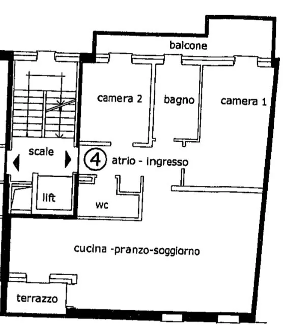 AMPIO E CONFORTEVOLE 3.5 LOCALI CON DUE BALCONI A CHIASSO