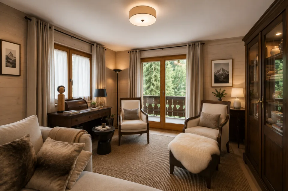 Set of 2 apartments (3.5 rooms + studio) in Champéry