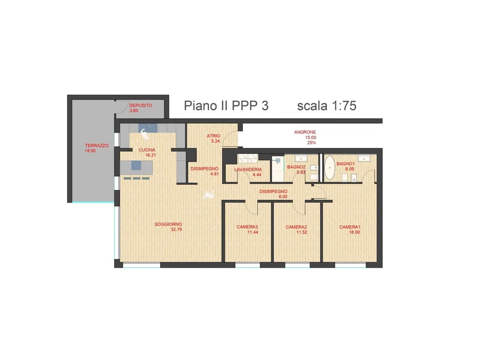 Bel appartement 4.5 pièces avec terrasse à Vacallo