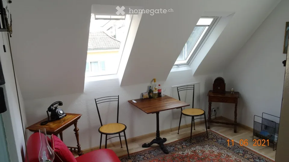 möbilierte 2 1/2 Zimmer Dachwohnung