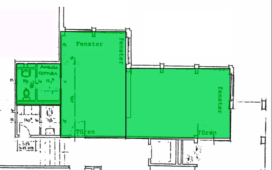 Office for rent of 65 sqm with large windows in Lugano Loreto