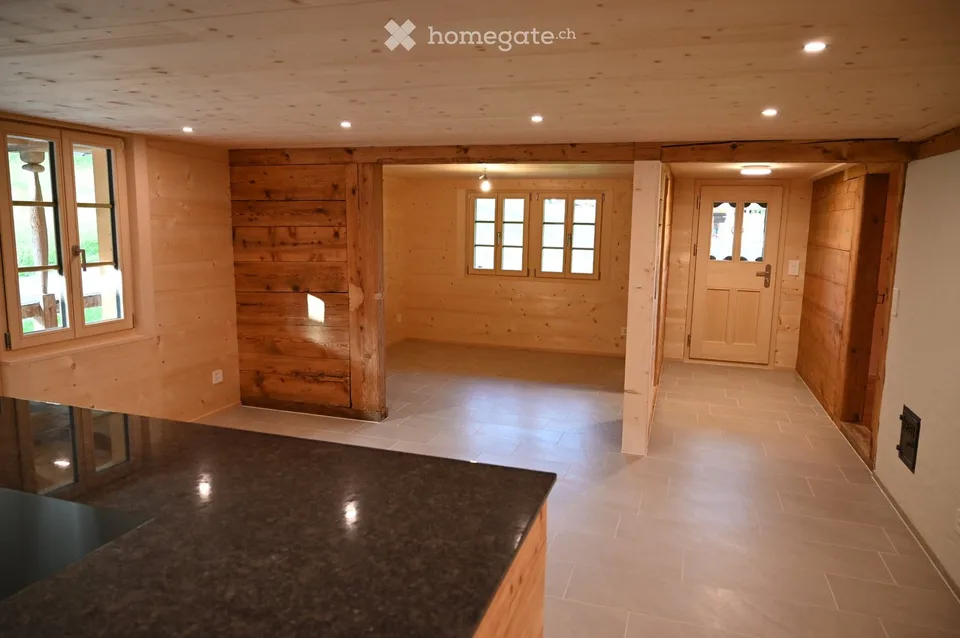 Esclusivo nuovo appartamento in legno vecchio di 4 camere in una fattoria