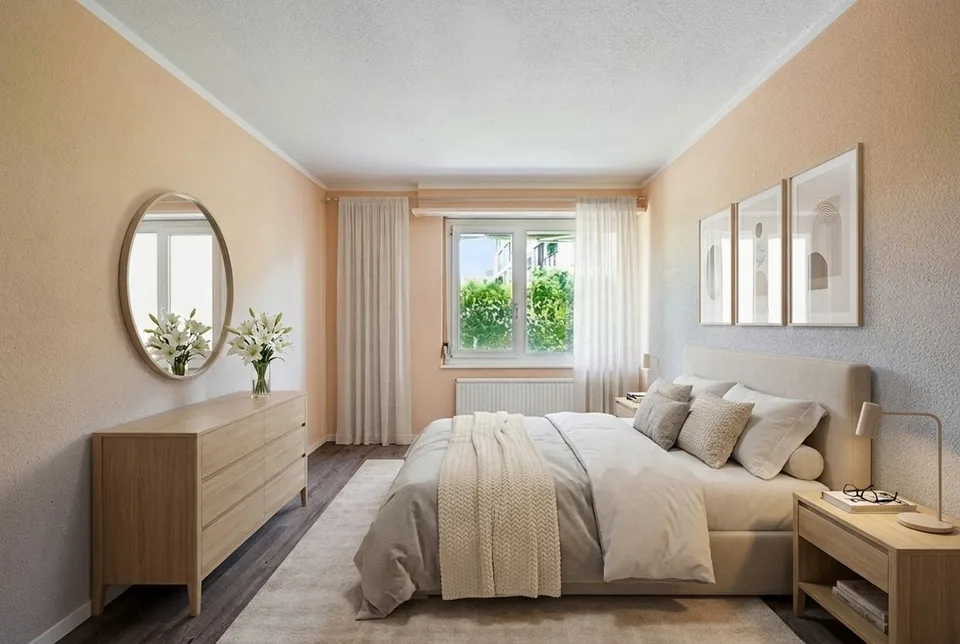 Grosszügige 3.5-Zimmer-Wohnung mit sonnigem Sitzplatz in ruhiger Lage in Zürich-Seebach