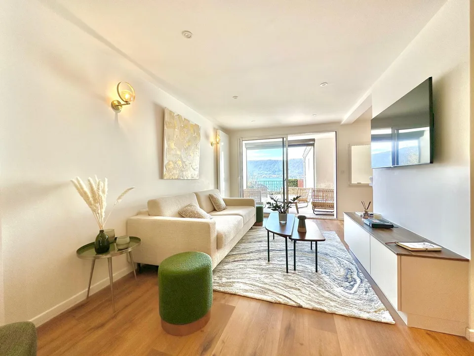 Appartement refait à neuf avec grande terrasse vue lac !!!