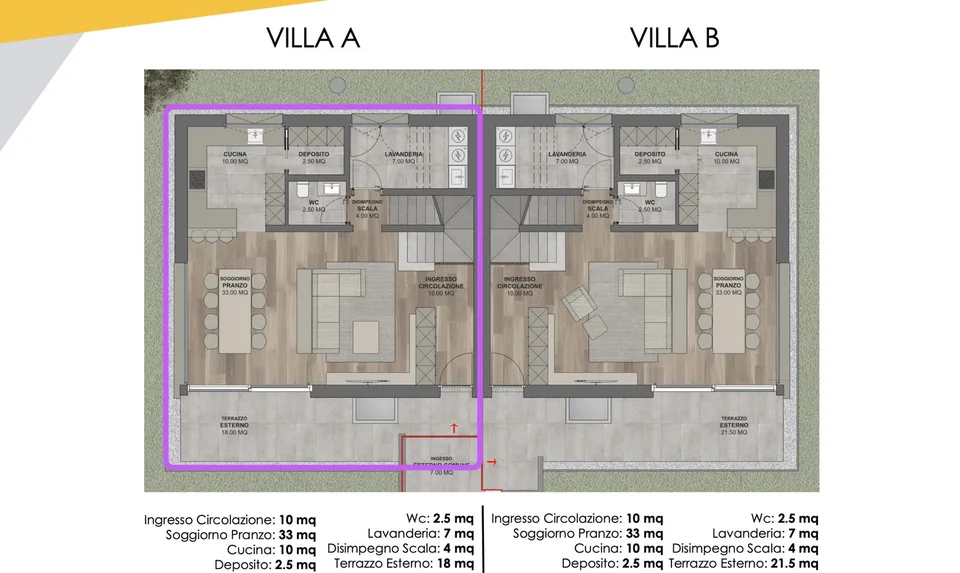 BAUGRUNDSTÜCK MIT GENEHMIGTEM PROJEKT FÜR ZWEI VILLEN IN BIASCA