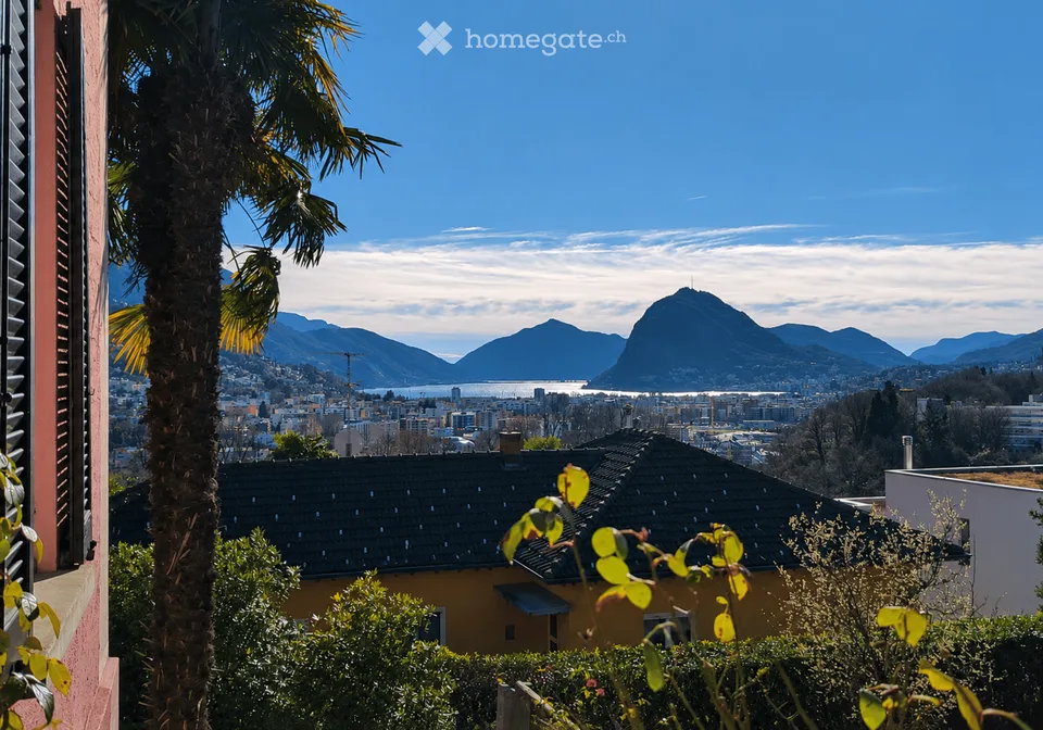 Neue Reihenvilla mit 5,5 Zimmern in Canobbio – Panoramablick auf den Luganer Golf