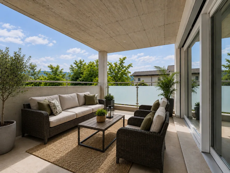 Appartement moderne et lumineux de 3,5 pièces avec terrasse à Curio