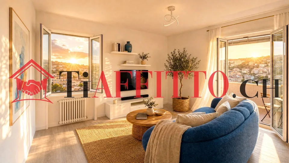 TRANQUILLITÃ E LUCE: 2.5 LOCALI AL SETTIMO PIANO A 850 CHF