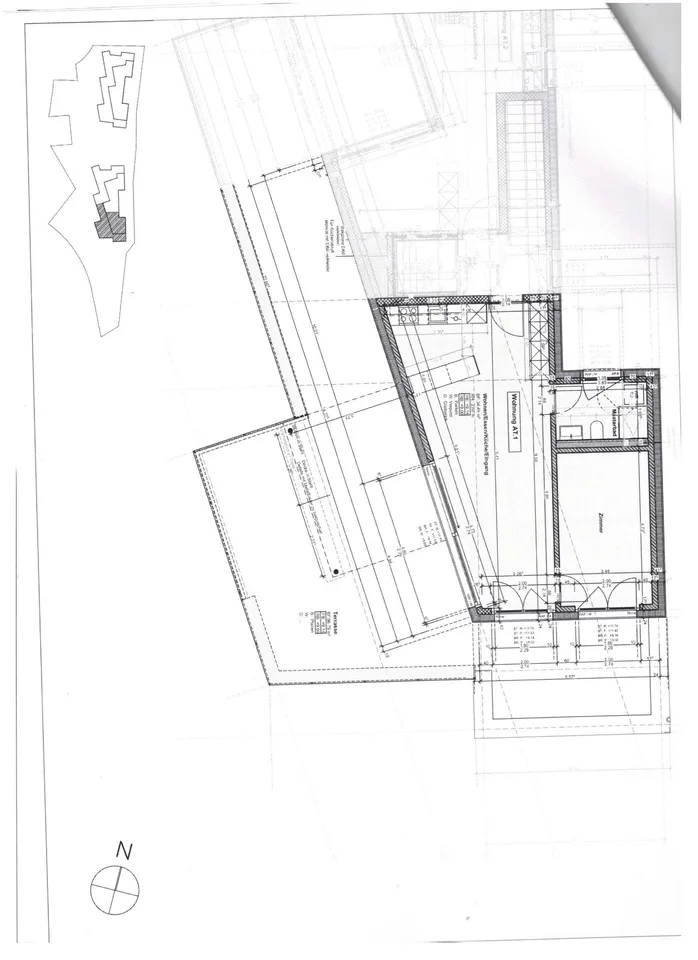 Dernier appartement attique 2.5 pièces avec vue sur la montagne à Waldenburg