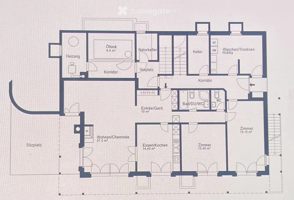 Grosszügige 3.5-Zimmer-Wohnung mit Garten und Seesicht in Wädenswil