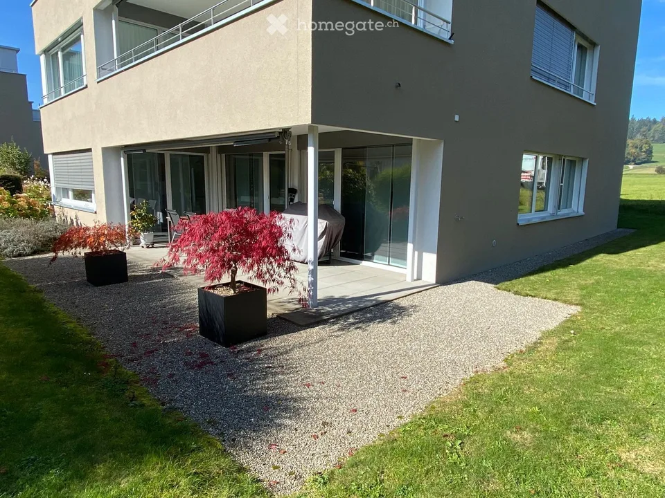 102 m² MINERGIE-Gartenwohnung mit rund 88 m² Aussenfläche